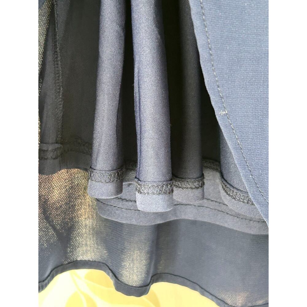 Very J Dress Womens Small Blue Elastic Waist Deep V Neck Long Sleeve Pullover - Picture 8 of 15